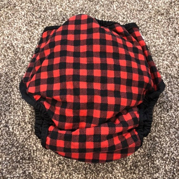 Best Bottom diaper buffalo red plaid - Picture 2 of 3